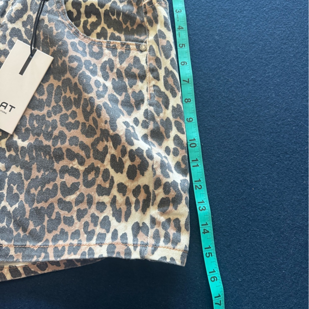 Leopard Print Denim Shorts by OAT NY🔥Get in on the trend🔥 zoom in for details!! - Picture 9 of 12